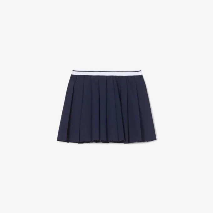 Jupe plissée en coton Oxford Jupe plissée en coton Oxford