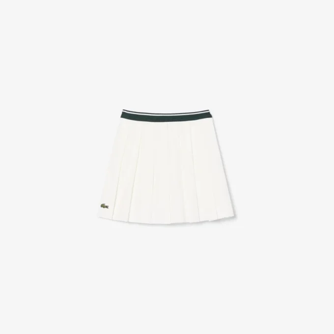 Jupe plissée en coton Oxford Jupe plissée en coton Oxford