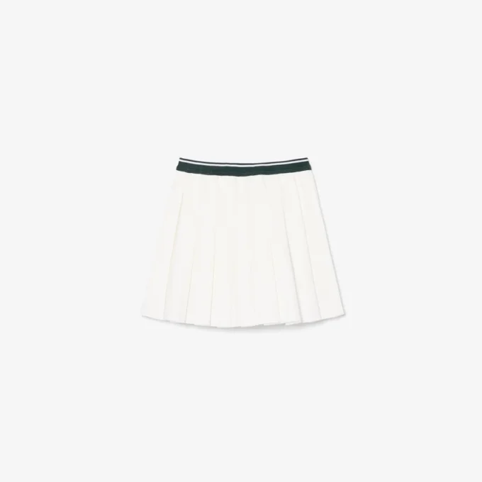 Jupe plissée en coton Oxford Jupe plissée en coton Oxford