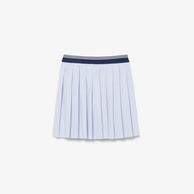 Jupe plissée en coton Oxford Jupe plissée en coton Oxford