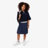 Jupe plissée en coton Oxford pour fille