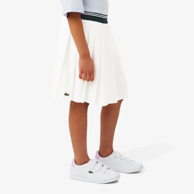 Jupe plissée en coton Oxford pour fille