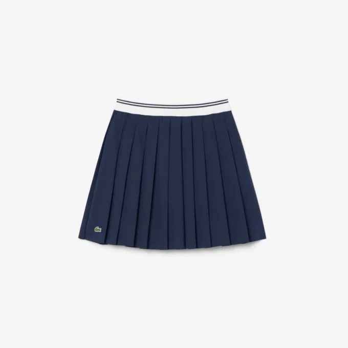 Jupe plissée en coton Oxford pour fille
