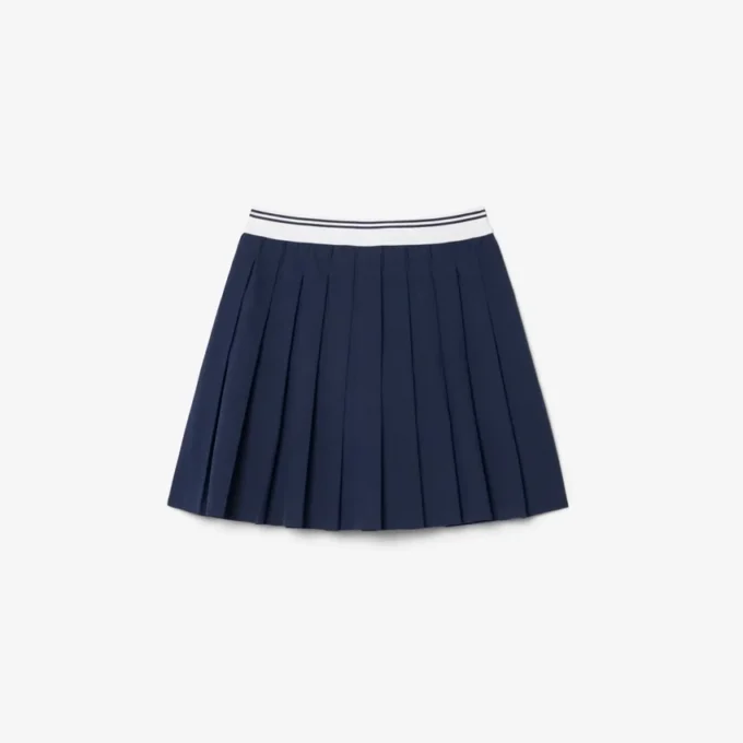 Jupe plissée en coton Oxford pour fille