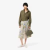 Jupe plissée imprimée Topography pour femme Jupe plissée imprimée Topography pour femme