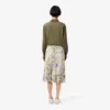 Jupe plissée imprimée Topography pour femme Jupe plissée imprimée Topography pour femme