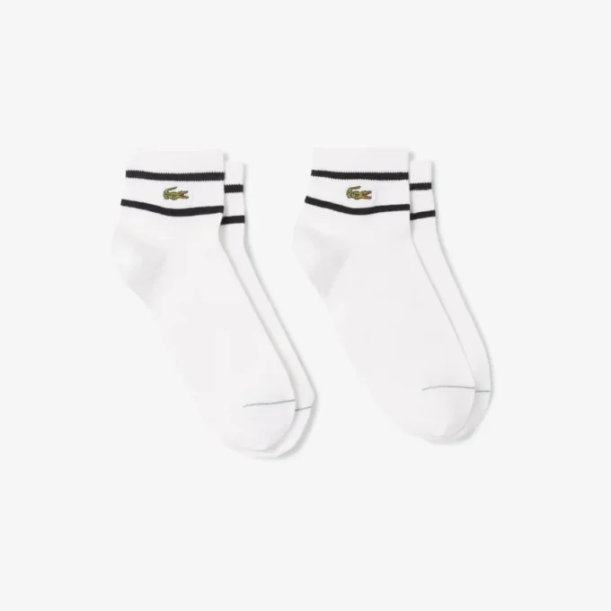 Lot de 2 paires de chaussettes rayées unisexes Lot de 2 paires de chaussettes rayées unisexes