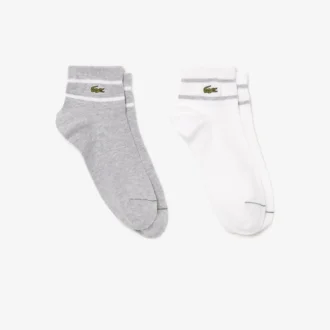 Lot de 2 paires de chaussettes rayées unisexes