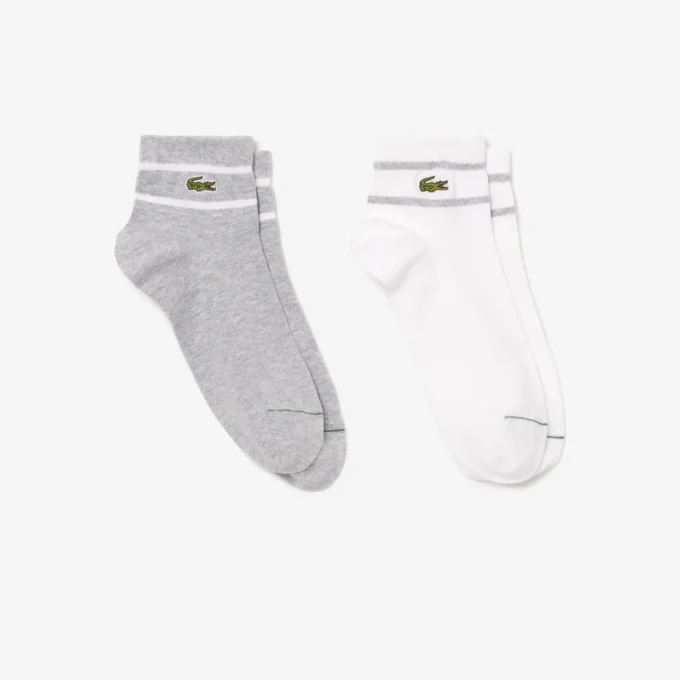 Lot de 2 paires de chaussettes rayées unisexes Lot de 2 paires de chaussettes rayées unisexes