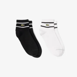 Lot de 2 paires de chaussettes rayées unisexes