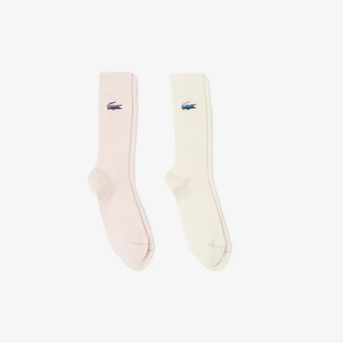 Lot de 2 paires de chaussettes unisexes en coton Lot de 2 paires de chaussettes unisexes en coton