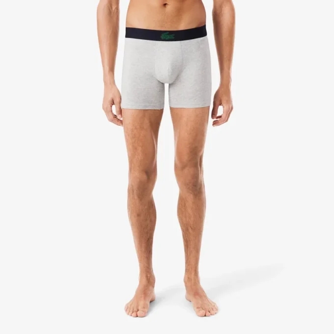Lot de 3 boxers en jersey de coton stretch imprimé