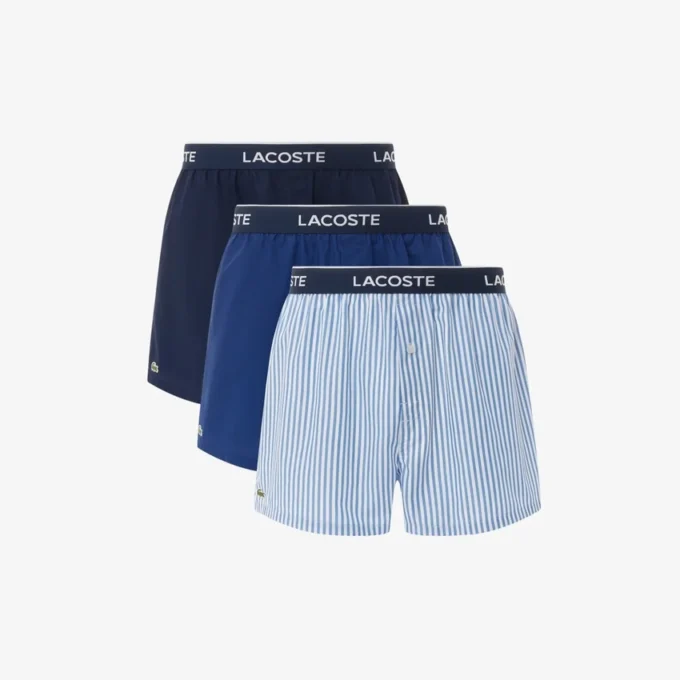 Lot de 3 boxers en popeline de coton pour homme Lot de 3 boxers en popeline de coton pour homme