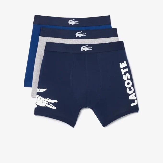Lot de 3 boxers à taille élastique Crocodile pour homme