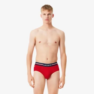 Lot de 3 slips en coton à logo pour homme