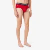 Lot de 3 slips en coton à logo pour homme Lot de 3 slips en coton à logo pour homme
