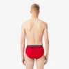 Lot de 3 slips en coton à logo pour homme Lot de 3 slips en coton à logo pour homme