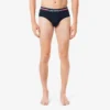Lot de 3 slips en coton à logo pour homme Lot de 3 slips en coton à logo pour homme