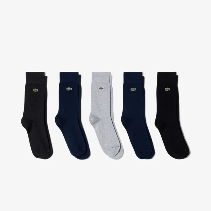 Lot de 5 paires de chaussettes en coton unisexes Lot de 5 paires de chaussettes en coton unisexes