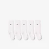 Lot de 5 paires de chaussettes en coton unisexes Lot de 5 paires de chaussettes en coton unisexes