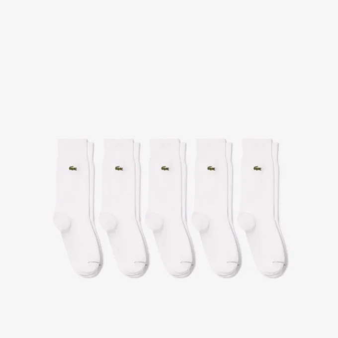 Lot de 5 paires de chaussettes en coton unisexes Lot de 5 paires de chaussettes en coton unisexes