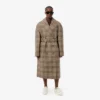 Manteau cache-cœur à carreaux hydrofuge pour femme Manteau cache-cœur à carreaux hydrofuge pour femme