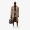 Manteau cache-cœur à carreaux hydrofuge pour femme Manteau cache-cœur à carreaux hydrofuge pour femme