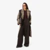 Manteau cache-cœur à carreaux hydrofuge pour femme Manteau cache-cœur à carreaux hydrofuge pour femme