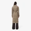 Manteau cache-cœur à carreaux hydrofuge pour femme Manteau cache-cœur à carreaux hydrofuge pour femme