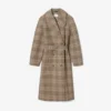 Manteau cache-cœur à carreaux hydrofuge pour femme Manteau cache-cœur à carreaux hydrofuge pour femme