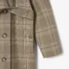 Manteau cache-cœur à carreaux hydrofuge pour femme Manteau cache-cœur à carreaux hydrofuge pour femme