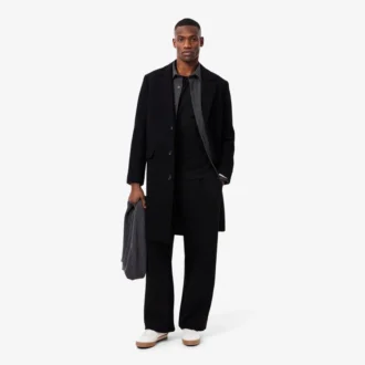 Manteau Chesterfield en laine pour homme