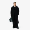 Manteau en laine bouillie Runway