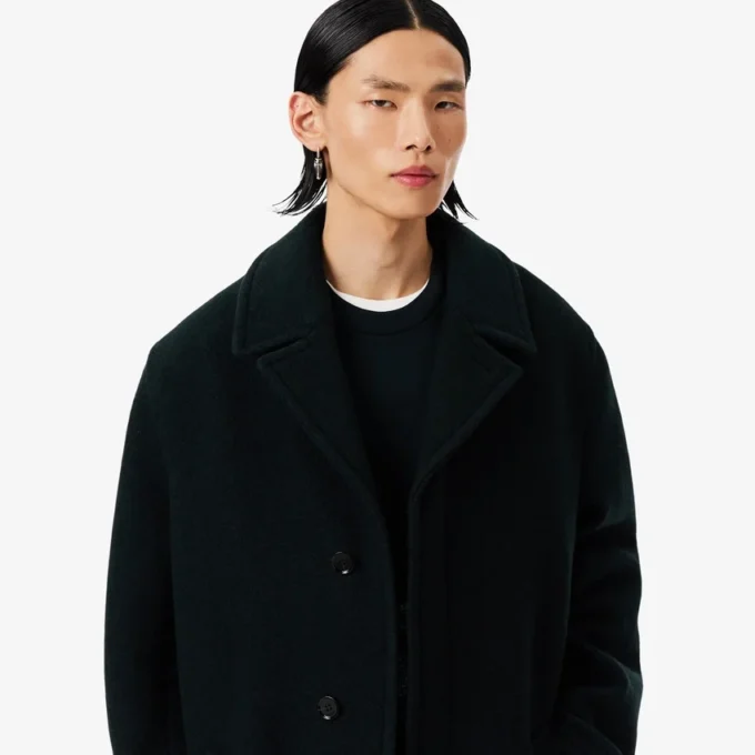 Manteau en laine bouillie Runway