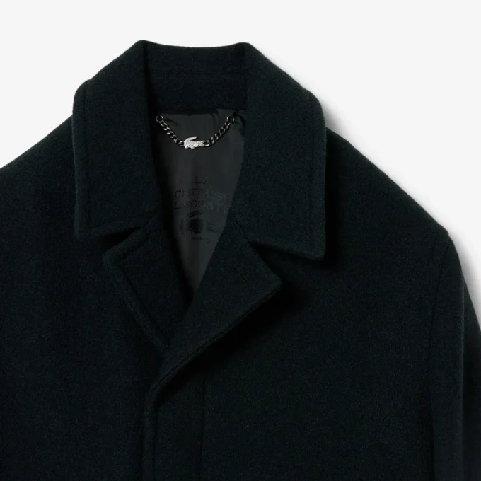 Manteau en laine bouillie Runway