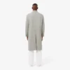 Manteau en laine à double boutonnage et motif chevron pour homme