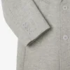 Manteau en laine à double boutonnage et motif chevron pour homme