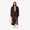 Manteau en laine à double boutonnage pour femme Manteau en laine à double boutonnage pour femme