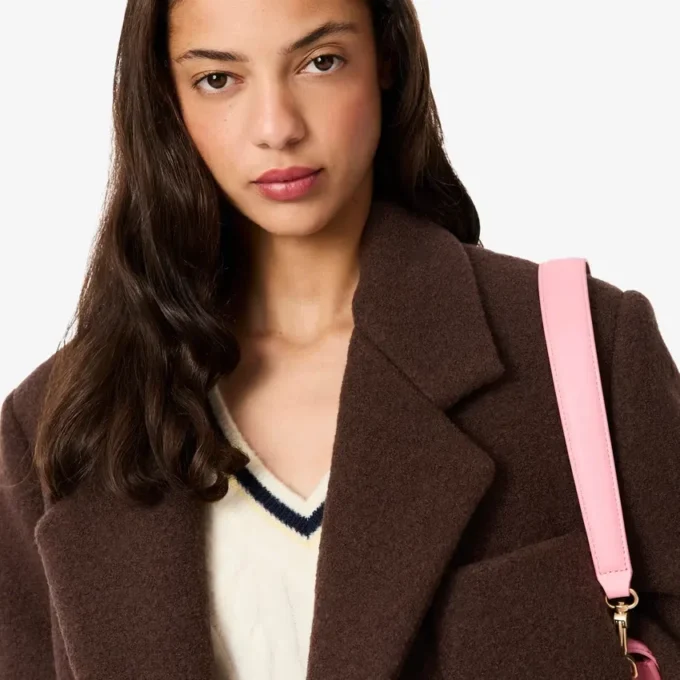 Manteau en laine à double boutonnage pour femme Manteau en laine à double boutonnage pour femme