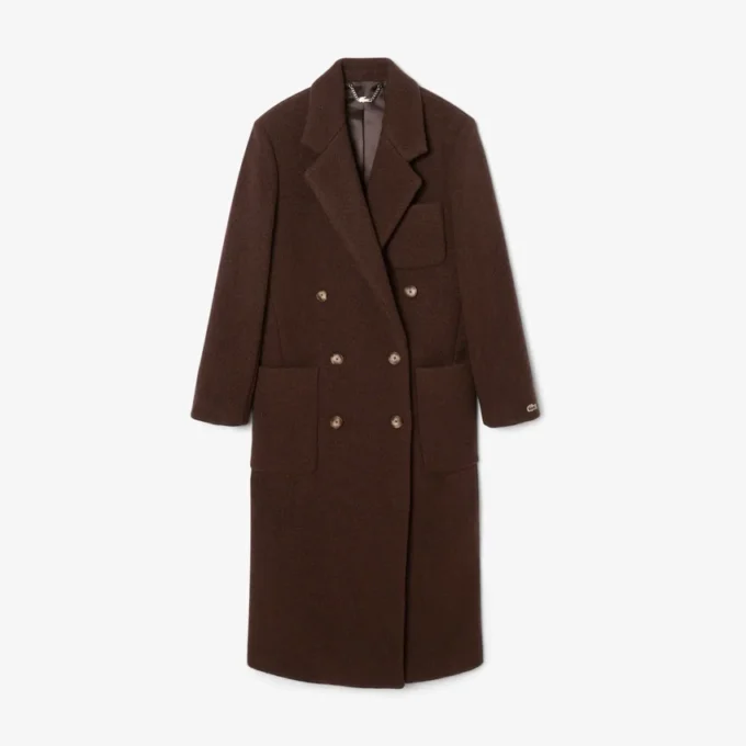 Manteau en laine à double boutonnage pour femme Manteau en laine à double boutonnage pour femme