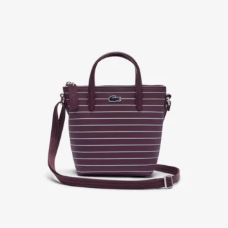 Mini sac fourre-tout rayé L.12.12 Concept
