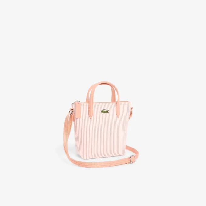 Mini sac fourre-tout rayé L.12.12 Concept Mini sac fourre-tout rayé L.12.12 Concept