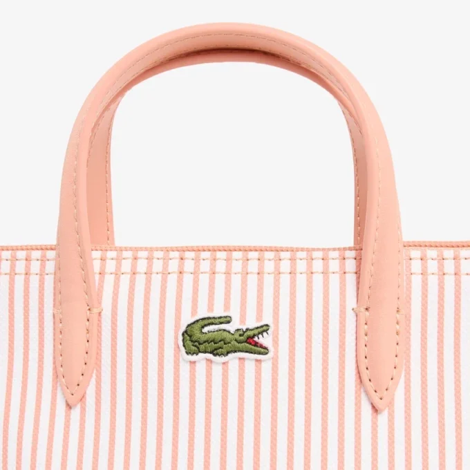 Mini sac fourre-tout rayé L.12.12 Concept Mini sac fourre-tout rayé L.12.12 Concept