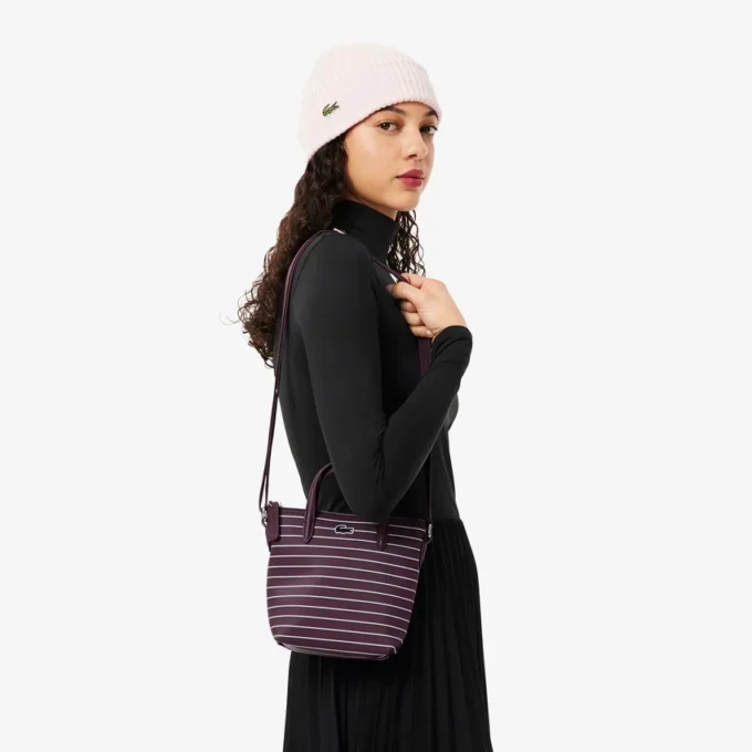 Mini sac fourre-tout rayé L.12.12 Concept