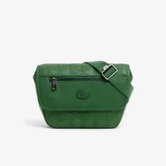 Mini sac messager en cuir à monogramme