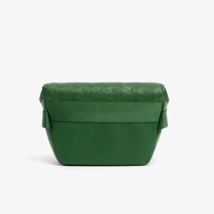 Mini sac messager en cuir à monogramme