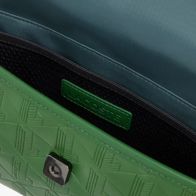 Mini sac messager en cuir à monogramme