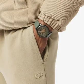 Montre automatique en cuir Lacoste.12.12