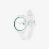 Montres Lacoste.12.12 à bracelet en silicone blanc