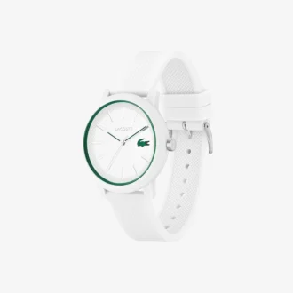 Montres Lacoste.12.12 à bracelet en silicone blanc
